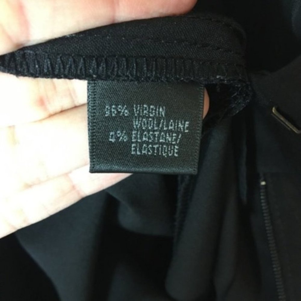 Lafayette 148 Sz. 4 Black Ankle Crop Pant cd031 - Picture 7 of 8